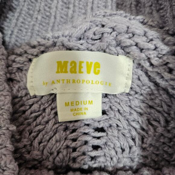 Maeve Lavender Layered-Peplum Turtleneck Sweater - Picture 9 of 11